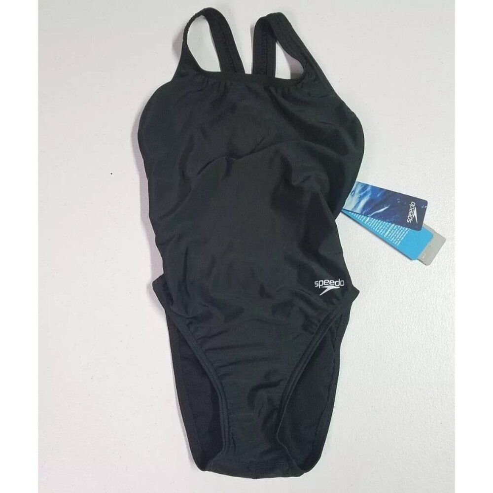 Speedo Pro LT One Piece Swimsuit Womens Size 28 - Black